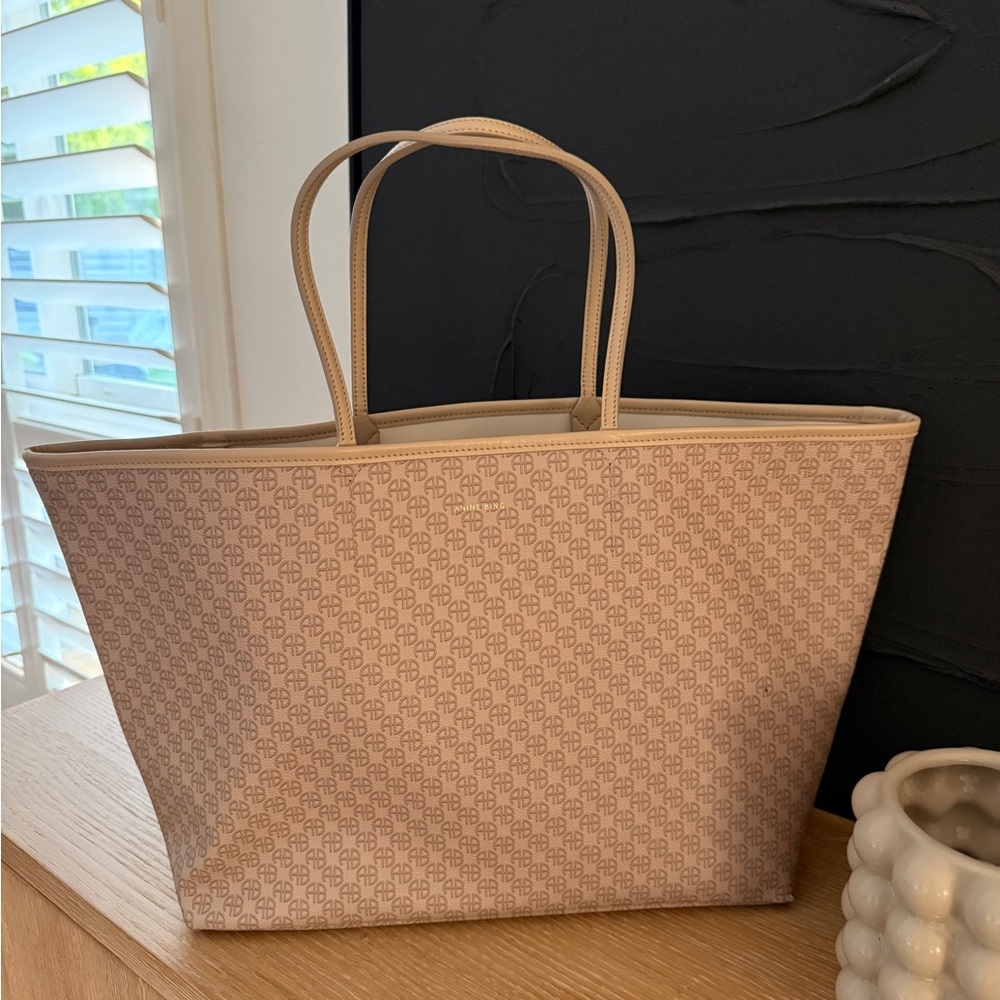 Anine bing logo tote bag